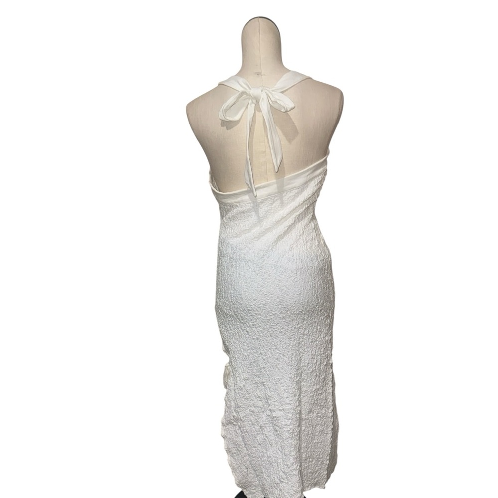 NWOT Free People X Free -est Sea Foam Midi Dress in White Large - Picture 9 of 9